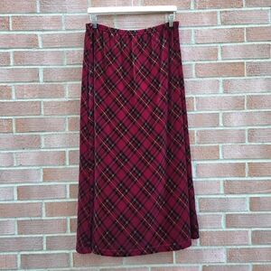 Plaid Red and Black Women's Skirt